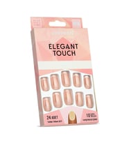 Gold Beauty Elegant Touch 24'lü Frenchli Takma Tırnak - Yapıştırıcı