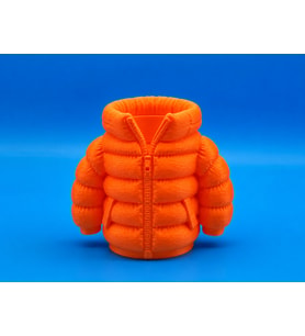 3D Baskı Şişme Mont Kalemlik - Masaüstü Organizer-Turuncu