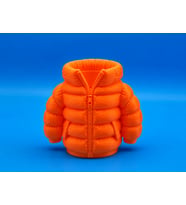 3D Baskı Şişme Mont Kalemlik - Masaüstü Organizer-Turuncu