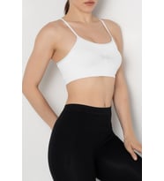 Gigotto Seamless Çapraz Askılı Büstiyer (Beyaz)