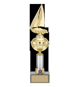 ODAK KUPA - Figürlü Kupalar - Yelken Figürlü Kupalar FG-057 C - 43 cm