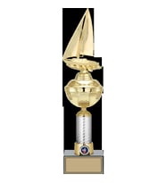 ODAK KUPA - Figürlü Kupalar - Yelken Figürlü Kupalar FG-057 C - 43 cm