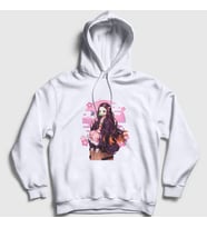 Presmono Unisex Beyaz Nezuko Kamado Anime Demon Slayer Kimetsu No Yaiba Kapüşonlu Sweatshirt 308141tt