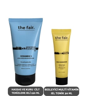 the fair. Hassas ve Kuru Cilt Temizleme Jeli 150 ml ve Besleyici Multi Vitamin Jel Tonik 30 ml