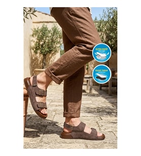 Pierre Cardin PC-7924 M Siyah Erkek Sandalet