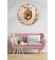 Bilge Retro Tasarımlı Duvar Saati 35x35cm (Baskılı)
