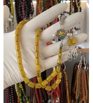 SIKMA KEHRİBAR YEŞİL KAPSÜL MODEL TESBİH 