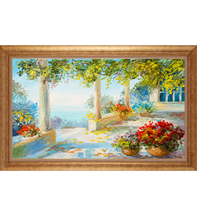 EV İŞYERİ OFİS İÇİN ALTIN ÇERÇEVELİ PASPARTULU TABLO VB817