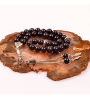 Obsidyen Taşı Tesbih ( 8 mm ) - Yüksek Kalite -