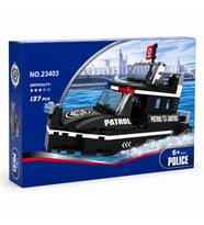 23403 POLİS SETİ 133 PARÇA MİNİ POLİS BOTU