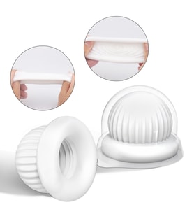 Jelly 3 Çok Kullanımlı Prezervatif Tırtıklı Silikon Penis Başı Kılıfı