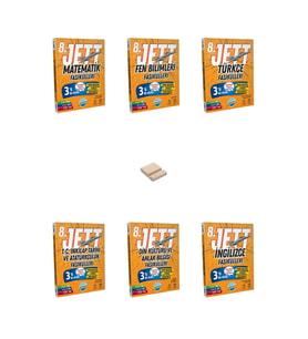 LGS 8. Sınıf JETT Tüm Dersler Fasikülleri 6lı Set