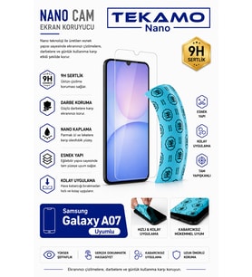 Samsung Galaxy A07 Uyumlu Nano Cam Ekran Koruyucu