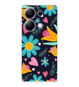 PrintiFy Xiaomi Redmi Note 13 Pro 4G ile Uyumlu Retro Color 1  Kamera Korumalı Şeffaf  Kılıf