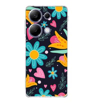 PrintiFy Xiaomi Redmi Note 13 Pro 4G ile Uyumlu Retro Color 1  Kamera Korumalı Şeffaf  Kılıf