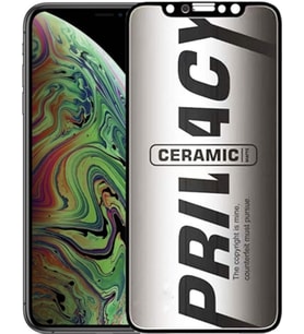 Apple Uyumlu   iPhone Xs Max Hayalet Ekran Koruyucu Mat Seramik Gizli