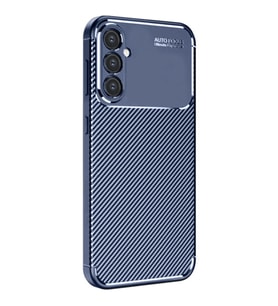 Samsung Galaxy A26 Kılıf Auto Focus Karbon Kapak - Lacivert