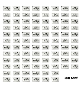 Tek Kullanımlık Otel Islak Mendil Paket / 6x10 Cm. / Türkiye Yazılı Baskılı Poşet / 200 Adetlik Paket
