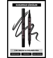 Duo Pen 2-in-1 Brow & Eyeliner Black 01 2 ml
