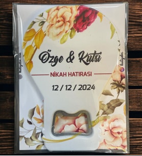 10 Adet Söz, Nişan, Nikah, Düğün Hediyesi Balon Açacak Magnet Kart ve Ambalajlı Tek Tek (blnmg8)