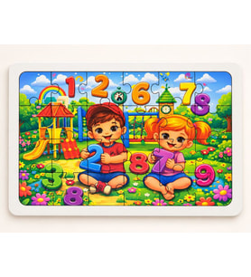 Sayılar - 24 Parça Ahşap Puzzle
