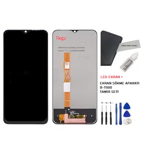 Vivo Y33S Uyumlu Lcd Ekran Dokunmatik Servis + B-7000 + TAMİR SETİ