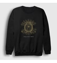 Presmono Unisex Siyah Keyhole Fall Out Boy Sweatshirt 62323tt