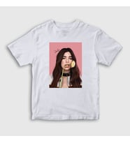 Presmono Unisex Çocuk Beyaz Flower Dua Lipa T-Shirt 320727tt