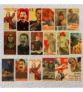 Sscb CCCP rus Stalin portre Poster