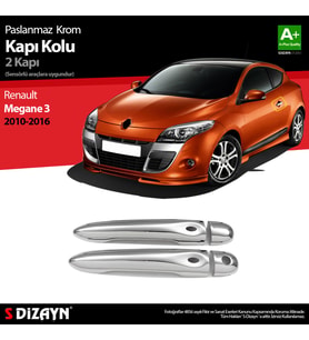 Renault Megane 3 Krom Kapı Kolu 2 Kapı Sensörlü 2010-2016
