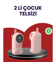 Northcity Uzun Menzilli Bebek Telsizi - VOX Modlu LCD Ekranlı İzleme Cihazı (1-3 km Menzil ve 2 Yönlü Sesli İletişim)