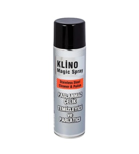 Klino Magic İnox Paslanmaz Çelik Metal Krom Nikel Çok Amaçlı Yüzey Temizleyici - 500 Ml. - Sprey