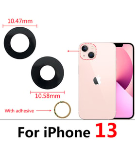 iPhone 13 2Lİ Arka Kamera Camı Lens Yapışkanlı