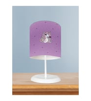 MEKTA HOME BEBEK VE ÇOCUK ODASI Mor Unicorn Desenli Abajur