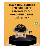 Mey İthalat® Projektör ışıklı, aromaterapi uyumlu mini masaüstü hava nemlendirici cihaz
