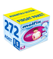 Molfix Külot Bebek Bezi Beden:5 (12-17KG) Junior 272 Adet Avantaj Ultra Fırsat Pk