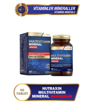 Nutraxin Multivitamin Mineral Immune Complex 60 Tbl - Magnezyum, C, D, Zinc, Demir, B12, Kolin, İyot