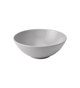 Seramik Kase, Mat Açık Gri, 16 cm