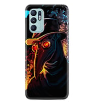 Oppo Reno 6 Kılıf Silikon Desen Özel Seri Karga 1616