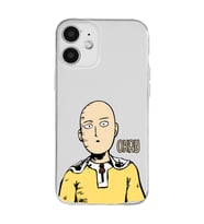 Iphone 12 Uyumlu One Punch Man Tasarımlı Şeffaf Telefon Kılıfı