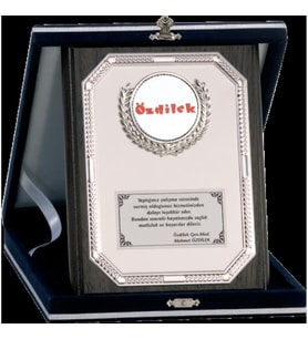 ODAK KUPA - Ahşap Plaketler - PL-045 B - 15x20 cm