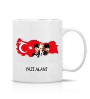 Olse Kişiye Özel Atatürk Temalı Hediye Çay Kahve Kupa Bardak-006