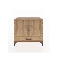 Hyperion Şifonyer 2 Raflı Tek Çekmeceli 2 Kapaklı 88x44x80 Çam-Çam