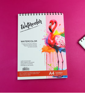A4 Spiralli Suluboya Sketchbook Resim Defteri - 24 Yaprak