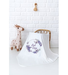 Pia Baby Premium %100 Pamuk Çift Kat Penye Bebek Battaniyesi 80x80 cm 5020-11 (Krem)