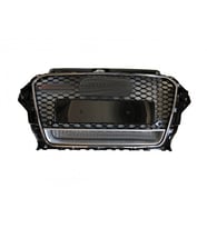 AUDİ A3 UYUMLU 8V RS3 ÖN PANJUR KROM-SİYAH 2013-2015