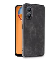 Oppo A38 Kılıf Aras Deri Kapak - Siyah