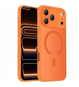 Coverzone ?phone 17 Pro Max ile Uyumlu Kamera Lens Korumal? Magsafe Destekli Kablosuz ?arj �zellikli Saydam Telefon K?l?f? AR