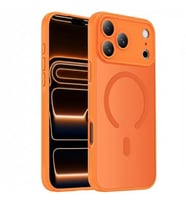 Coverzone ?phone 17 Pro Max ile Uyumlu Kamera Lens Korumal? Magsafe Destekli Kablosuz ?arj �zellikli Saydam Telefon K?l?f? AR