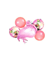FLAMİNGO PEMBE 5Lİ SET BALON